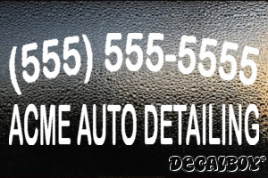 Acme Auto Detailing Vinyl Die-cut Decal