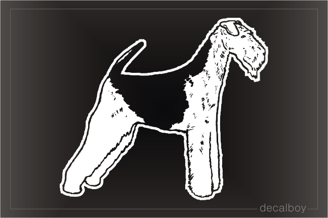 Airedale Terrier Car Window Decal