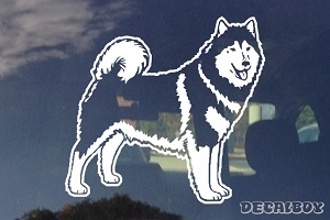 Alaskan Malamute Car Window Decal