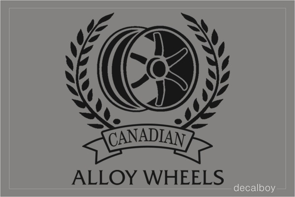 Alloy Wheels Logo Decal