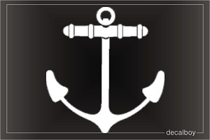 Anchor 123 Car Decal