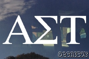 Alpha Sigma Tau Vinyl Die-cut Decal