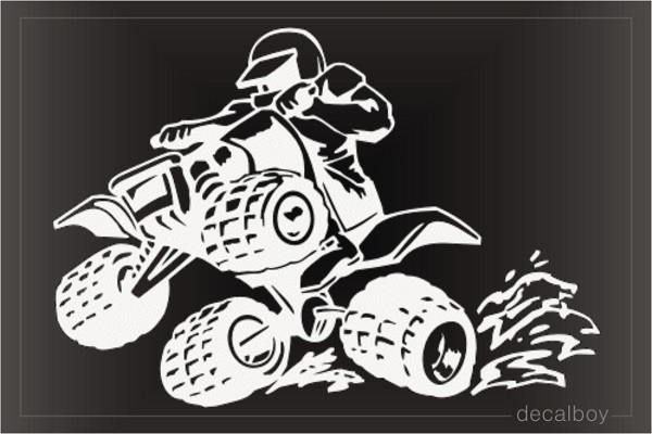 Atv 4wheeler Window Decal