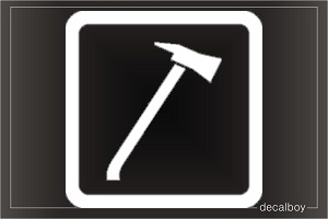 Axe Sign Car Decal