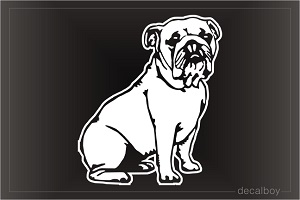 American Bulldog Car Window Decal