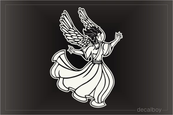 Angel Walking On Water Window Decal