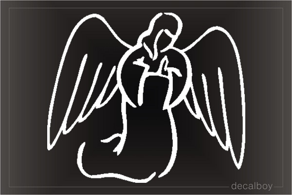 Angel Clipart Window Decal