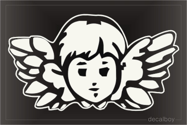 Angel Face Window Decal