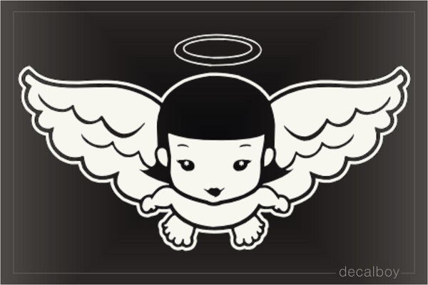 Angel Flying Window Decal