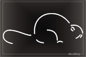 Beaver Window Decal
