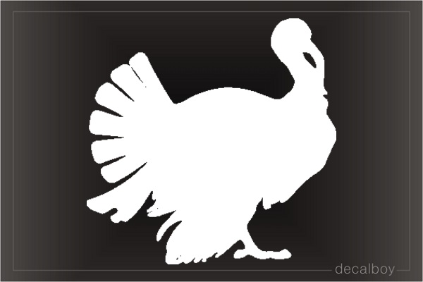 Turkey Silhouette Window Decal