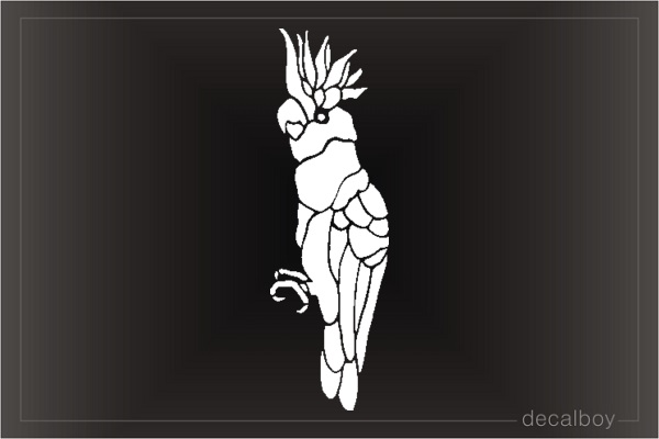 Parrot Cockatoo Window Decal