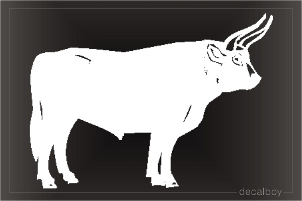 Bull Side Window Decal