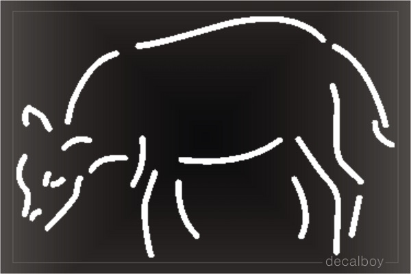 Calf 2 Window Decal