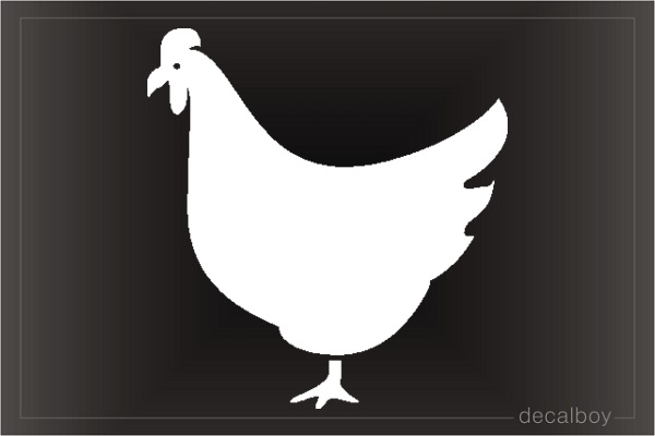 Chicken Window Decal
