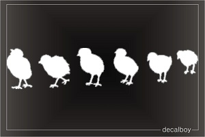 Chicken Chicks Window Decal
