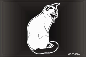 Cat Balinese Window Decal