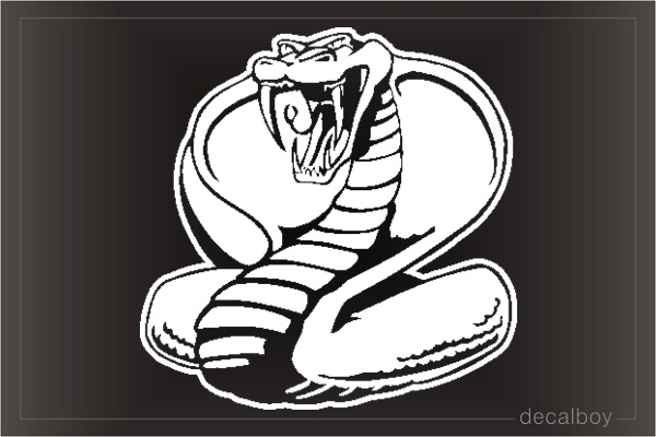 Cobra Window Decal