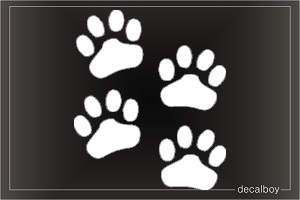 Paw Print Car Window Decal