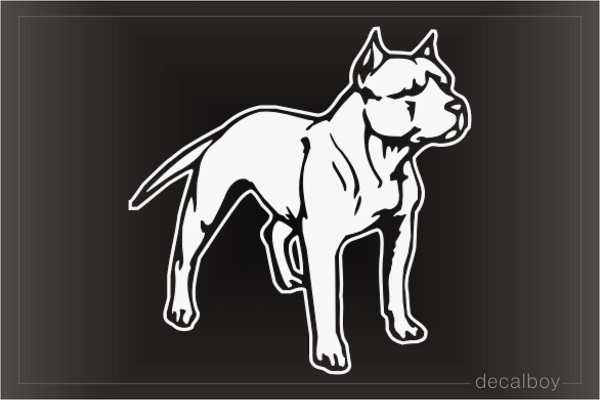 Pit Bull American Car Window Decal