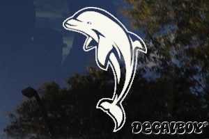 Bottlenose Dolphin Jump Window Decal