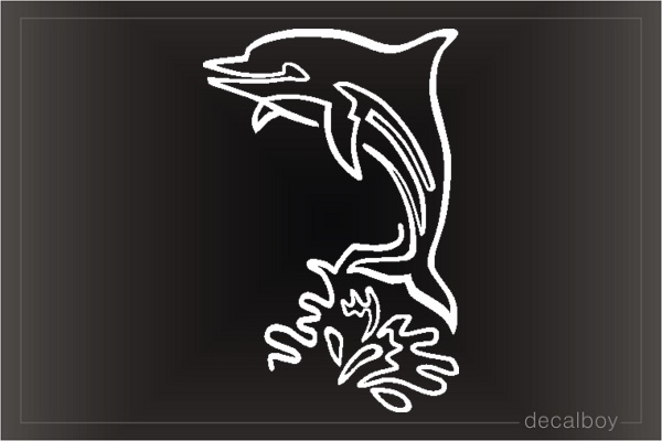 Dolphin Bottlenose Design Window Decal