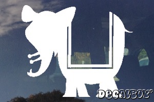 Indian Elephant Window Decal