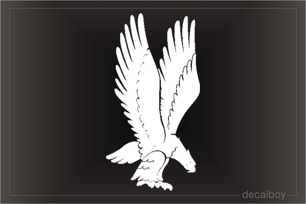 Eagle Weekend Held Window Decal