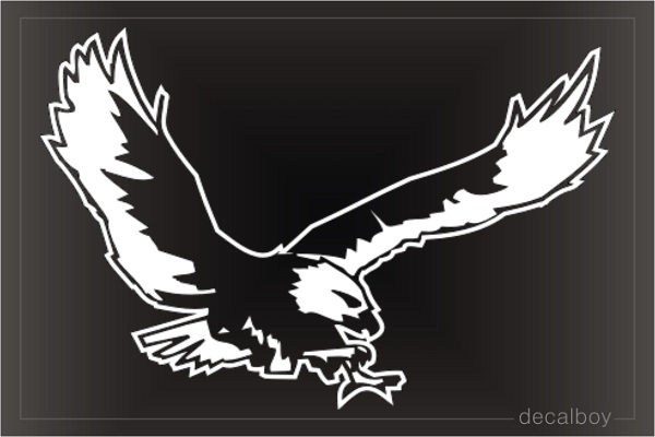 Bald Eagle Flying Window Decal