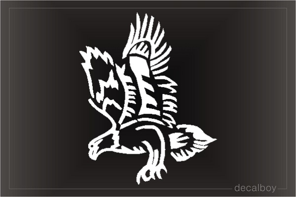 Flying Eagle Window Decal