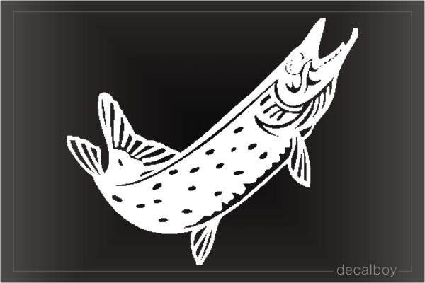 Fish Barracuda Window Decal