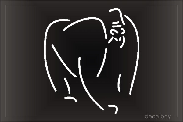 Gorilla Window Decal