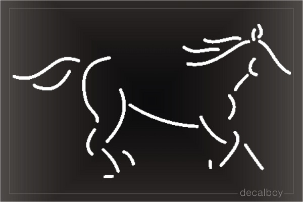 Horse 12 Car Window Decal