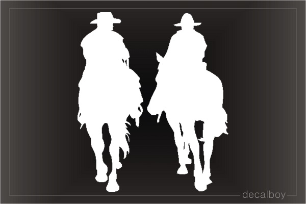 Horse Riders Car Window Decal