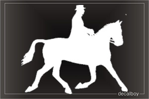 Horse Riding Car Window Decal