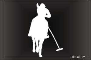 Horse Polo Car Window Decal