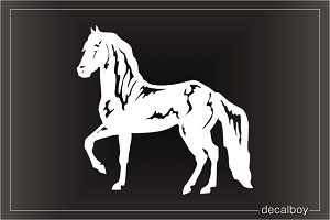 Holstein Horse Car Window Decal