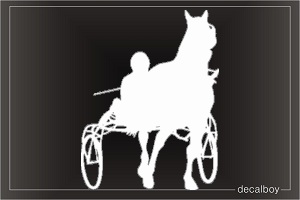 Harness Russian Trotter Car Window Decal