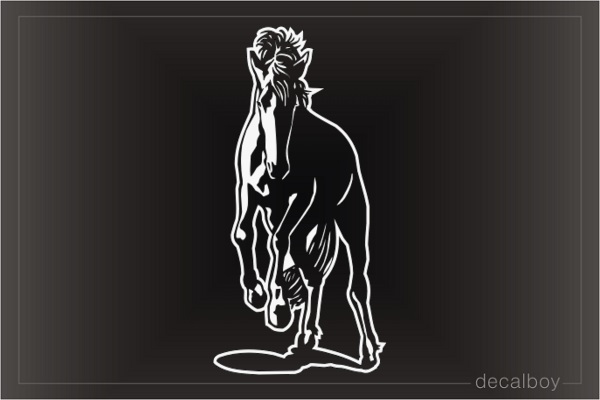 Horse Bronco Car Window Decal