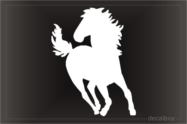 Horse Mustang Running Car Window Decal