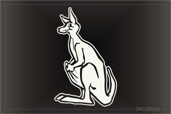 Kangaroo Window Decal