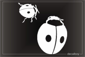 Ladybug 123 Window Decal