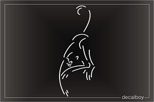 Monkey Window Decal