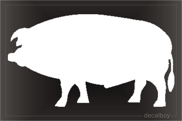 Pig 2 Window Decal