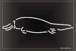 Platypus Window Decal