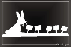 Rabbit 2 Window Decal