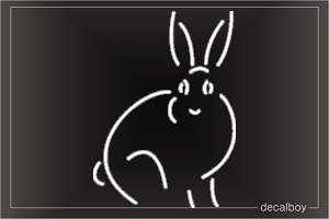 Rabbit 4 Window Decal