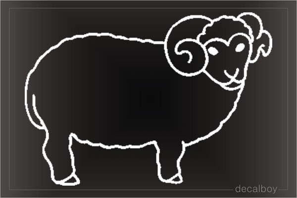 Ram Window Decal