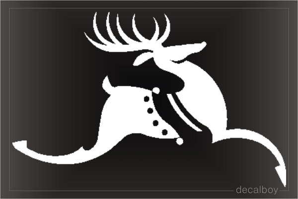 Deer Running Window Decal