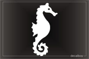 Seahorse 123 Car Window Decal